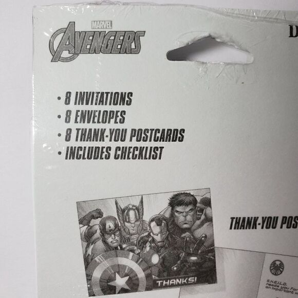 Avengers Birthday Party Invitations/Thank You Card - Picture 4 of 5